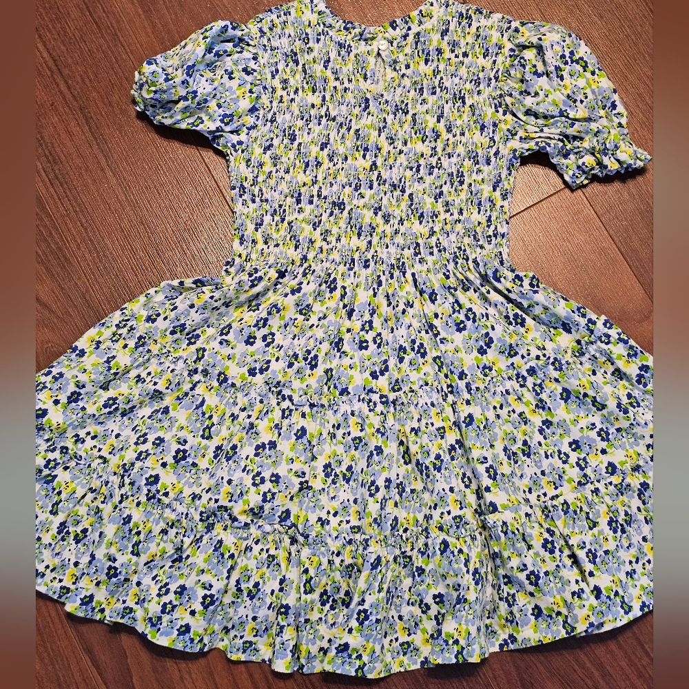 Polo Ralph Lauren Floral Blue and Yellow Blouse